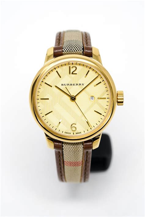 Burberry Ladies Watch The Classic 32mm Yellow Gold BU10114